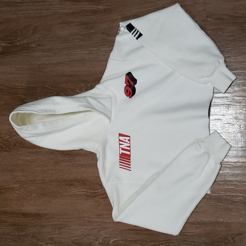 (XS) Aritzia TNA Cropped Graphic Retro Trendy Streetwear Skateboard Oversized